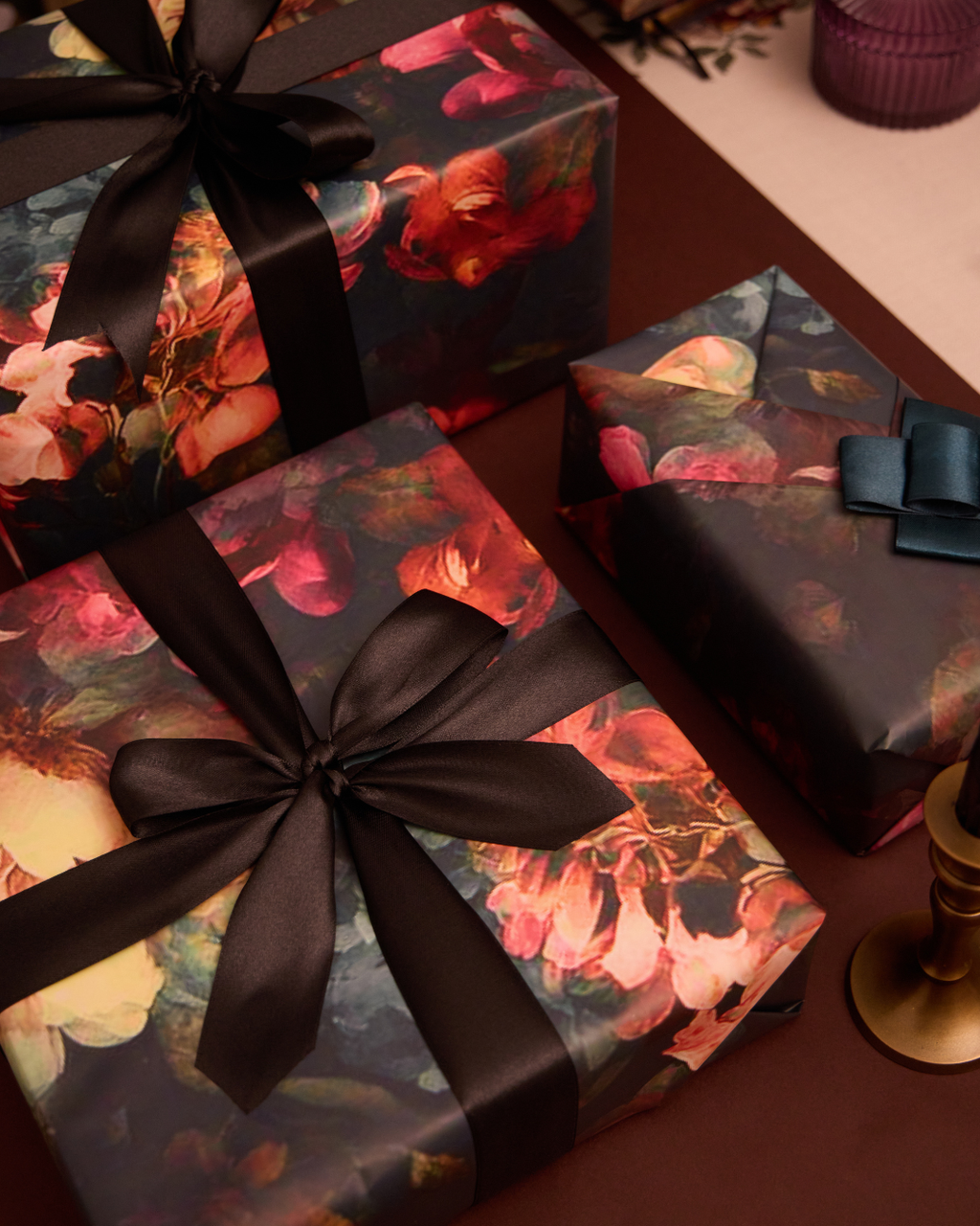 Midnight Bloom Wrapping Paper